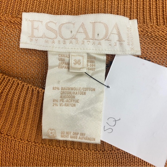 ESCADA BY MARGARETHA LEY KNIT SWEATER - Picture 4 of 4